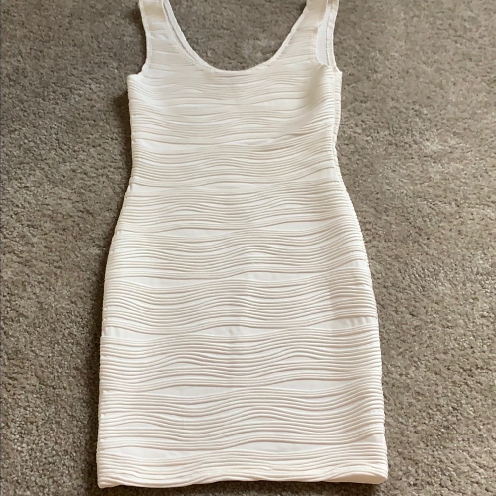 White fitted dress